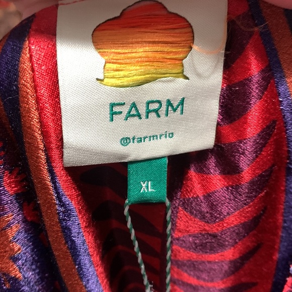 FARM RIO  Macaw Arabesque Wrap Mini Dress - Picture 6 of 10